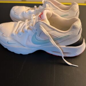 Nike White and Blue Sneakers